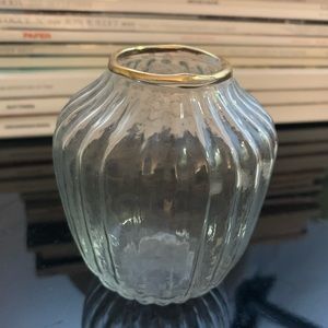 Vintage Gold bud vase